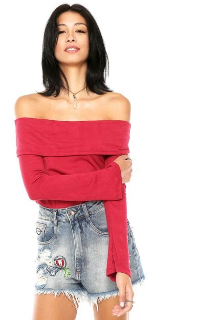 Blusa Sofie Ombro-a-ombro Rosa - Marca Sofie