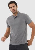 Camisa Polo Malwee Reta Lisa Cinza - Marca Malwee