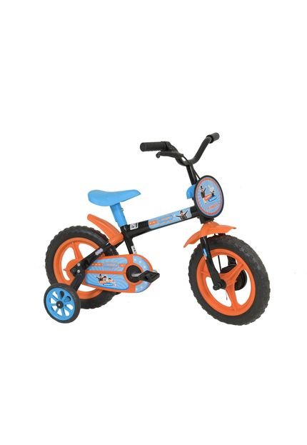Bicicleta Top Aro 12 Athor Kids Mundo Magico Preta C/ Kit Laranja/Azul - Marca Athor Bikes
