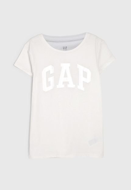 Blusa Infantil GAP Logo Branca - Marca GAP