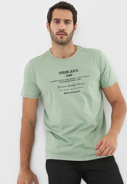 Camiseta Forum Lettering Verde - Marca Forum