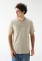 Camiseta Calvin Klein Reta Flame Institucional Bege - Marca Calvin Klein