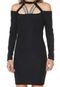 Vestido FiveBlu Curto Strappys Preto - Marca FiveBlu