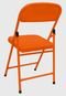 Conjunto Mesa C/ 4 Cadeiras Dobráveis Laranja Açomix - Marca Açomix