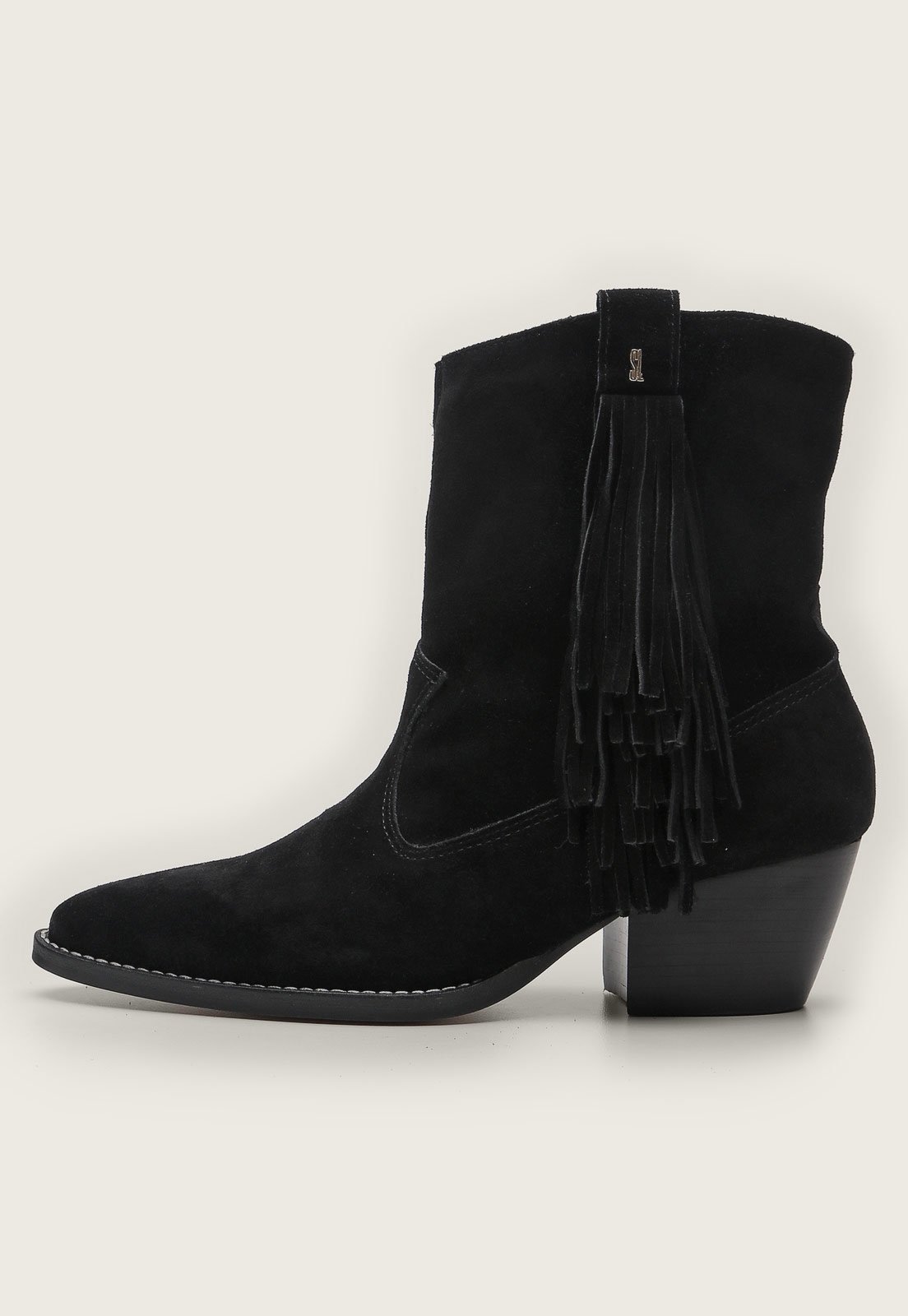 Bota Western Santa Lolla Camurça Preta - Compre Agora | Dafiti Brasil