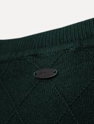 Suéter Aramis Masculino Tricot Crewneck Jacquard Verde Escuro - Marca Aramis