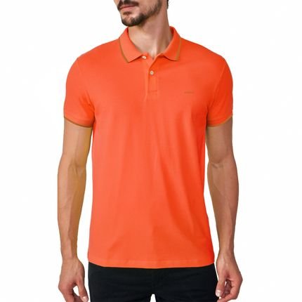 Camisa Polo Colcci Line Pr25 Laranja Purpurina Masculino - Marca Colcci