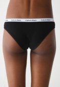 Kit 4pçs Calcinha Calvin Klein Underwear Tanga Logo Preta - Marca Calvin Klein Underwear