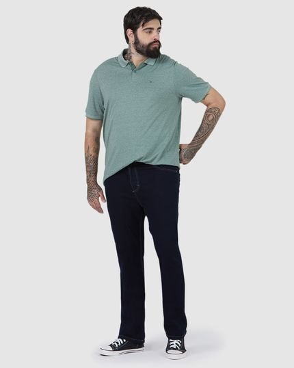 Calça Masculina Plus Size Cintura Média Em Flex Jeans - Marca MALWEE PLUS