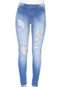 Calça Jeans Sawary Skinny Destroyed Azul - Marca Sawary