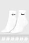 Kit 6pçs Meia Nike Cano Médio Everyday Cushioned Branca - Marca Nike
