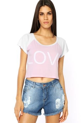 Blusa Pink Connection Love Rosa