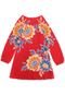 Vestido NANAI BY KYLY Infantil Floral Vermelho - Marca NANAI BY KYLY