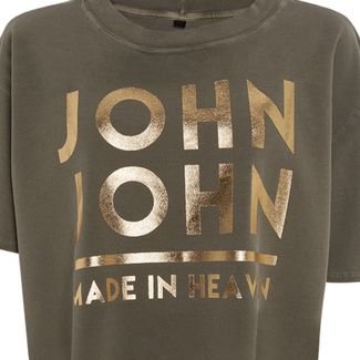 Camiseta John John Line Feminina Preta - Dom Store Multimarcas