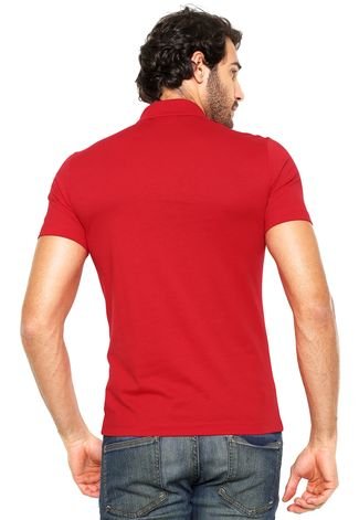 Camisa Polo Lacoste Regular Fit Vermelha