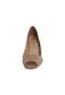 Peep Toe Anna Flynn Basic Bege - Marca Anna Flynn