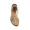 Rasteira Flat Mirelly Dourada Dourado - Marca Damannu Shoes