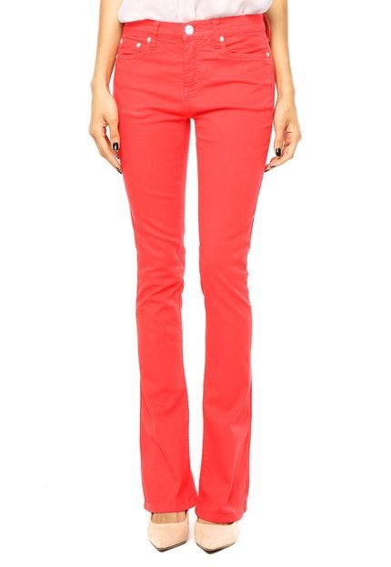 Calça Calvin Klein Jeans Flare Vermelha - Marca Calvin Klein Jeans