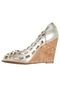 Peep Toe Beira Rio Dourado - Marca Beira Rio