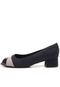 Peep Toe Piccadilly Detalhe Frontal Preto - Marca Piccadilly