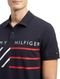 Polo Tommy Hilfiger Masculina Regular Piquet Brand Love Print Azul Marinho - Marca Tommy Hilfiger