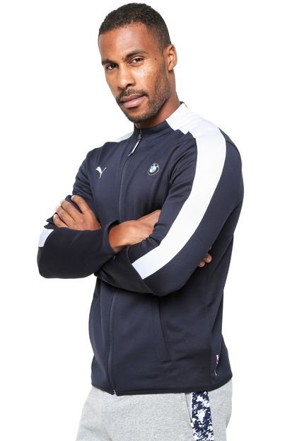 Jaqueta Puma Styfr-Bmw Ms T7 Track Jacke Azul - Marca Puma