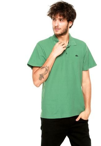 Camisa Polo Quiksilver Fishman Verde