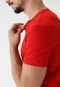Camiseta Colcci Reta Logo Vermelha - Marca Colcci
