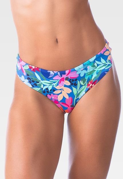 Calcinha Summer Soul Fio Duplo Cintura Baixa Floral Azul - Marca Summer Soul