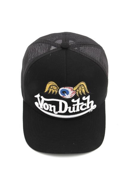 Boné Von Dutch Logo Eyeball Preto - Marca Von Dutch 