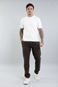 Calça Jogger Masculina de Sarja Slim Fit na Cor Verde com Elástico no Cós - Marca Dialogo Jeans