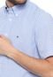 Camisa Tommy Hilfiger Regular Fit Geométrica Azul - Marca Tommy Hilfiger