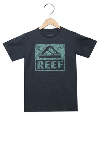 Camiseta Reef Infantil Juv Boat Passing Cinza