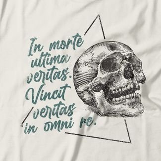 Camiseta Feminina In Morte Ultima Veritas - Off White