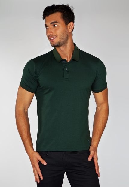 Camisa Polo Calvin Klein Jeans Frase Verde - Marca Calvin Klein Jeans