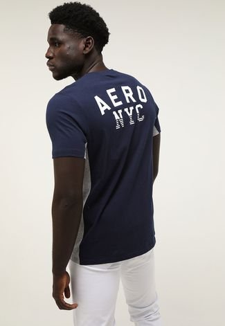 Camiseta Aeropostale NYC Azul-Marinho - Compre Agora