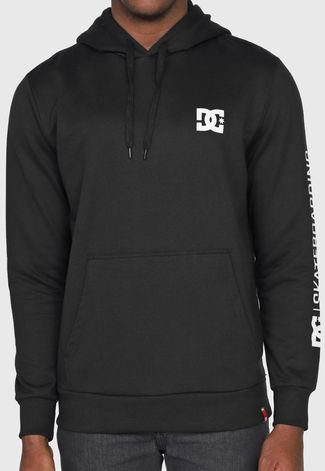 Blusa de Moletom Flanelada Fechada DC Shoes Connect Preta - Compre