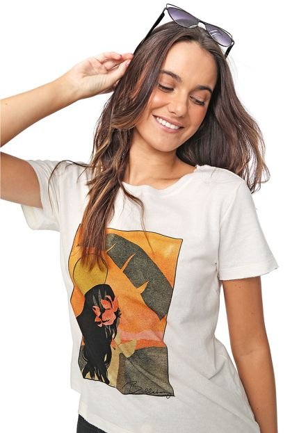 Blusa Billabong Day In Paradise Off-white - Marca Billabong