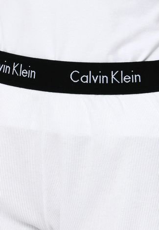 Short Calvin Klein Underwear Canelado Branco