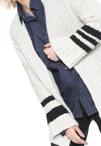 Cardigan Osklen Tricot Stripes E-fabrics Off-white