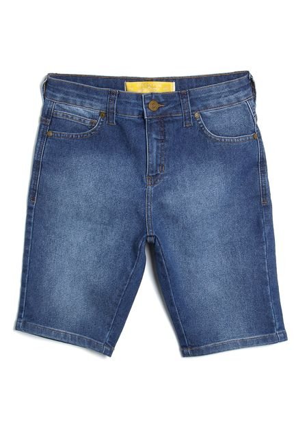 Bermuda Jeans Colcci Fun Menino Lisa Azul - Marca Colcci Fun