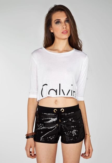 Blusa Calvin Klein Lyza Branca - Marca Calvin Klein Jeans
