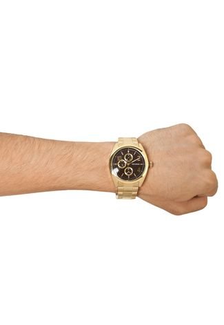 Relógio Technos 6P27BK/4M Dourado