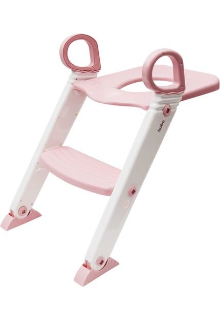Redutor de assento com escada rosa Buba - Marca Buba Toys