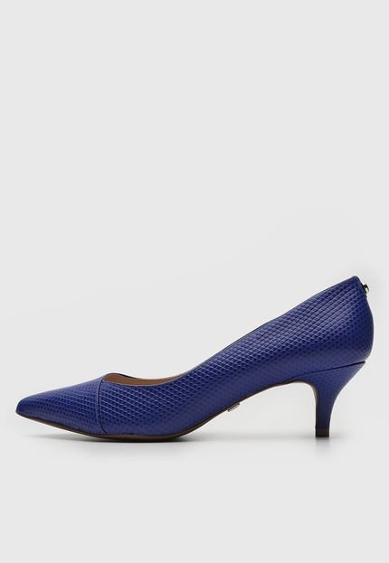 Scarpin Jorge Bischoff de Couro Azul - Marca Jorge Bischoff