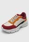 Tênis Dad Sneaker Chunky Amber Recortes Coloridos Off-White - Marca AMBER