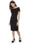 Vestido Colcci Curto Ombro a Ombro Preto - Marca Colcci