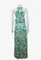 Vestido Siberian Longo Floral Verde Produto Gentilmente Usado - Marca EMIGÊ