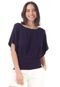 Blusa Bata Malha Amazonia Vital Azul - Marca Amazonia Vital