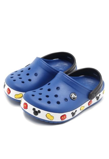 Babuche Crocs Crocband Mickey Azul - Marca Crocs